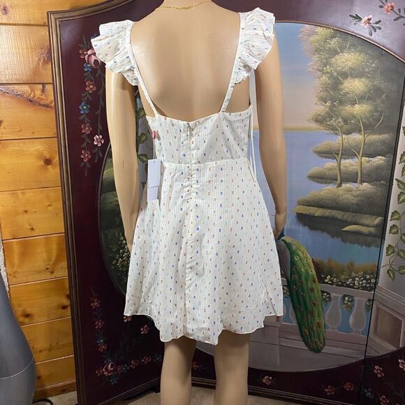 Cute Sundress with Ruffled Straps 100%% Cotton - Picture 4 of 9